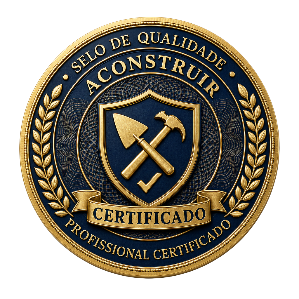 Selo de Qualidade ACONSTRUIR — Profissional Certificado